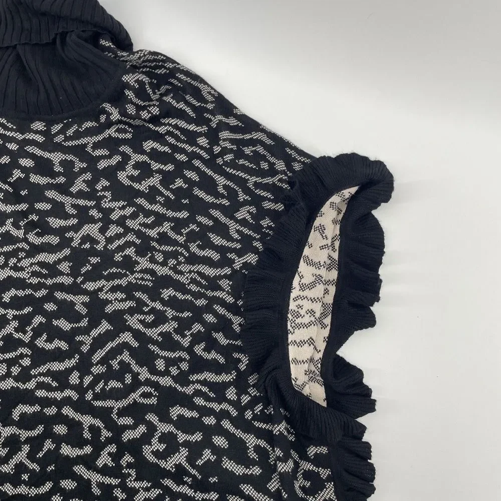 Joseph A Poncho High Neck Sweater Womens XL‎ Boho Western Artsy Fairy Whimsigoth